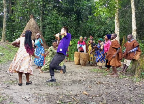 The story of Old Man Gihanga and his three sons, Gatwa, Gatutsi, and Gahutu